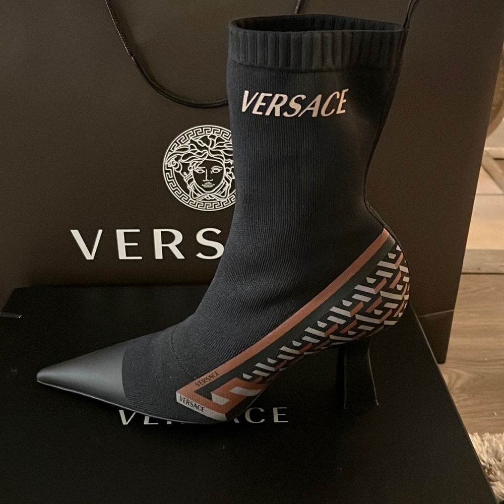 Versace sock boot